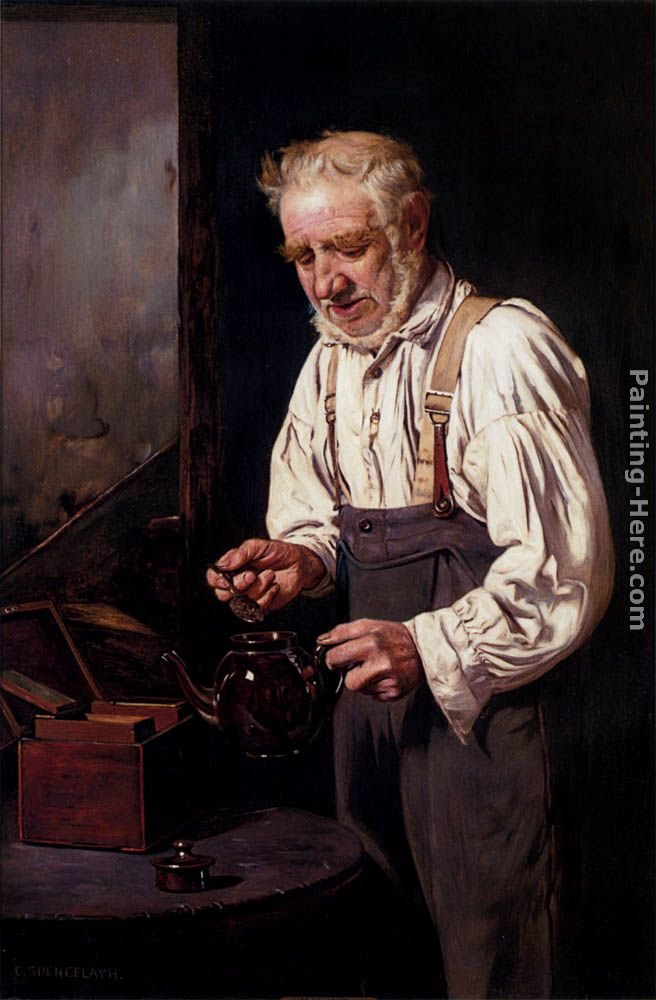 Charles Spencelayh Making The Tea